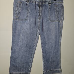 Old Navy Blue Cropped Jeans